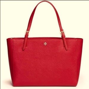 Tory Burch Red Emerson Tote - Large